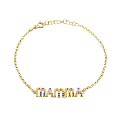 Bracelet Maman Zirconium Rainbow