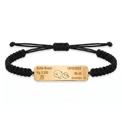 Bracciale Nascita con Cordino in Stoffa