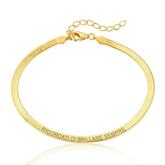 Bracciale Piattina Snake Personalizzato
