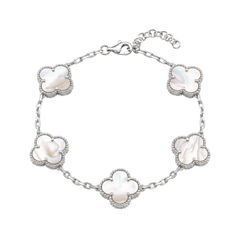 Bracciale Quadrifoglio con Madreperla