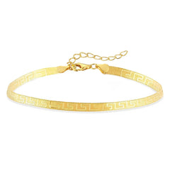 Cavigliera Piattina Snake Greca