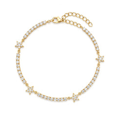 Chevillère Tennis avec étoiles pavé