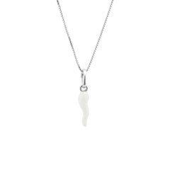 Collana Corno Bianco Portafortuna