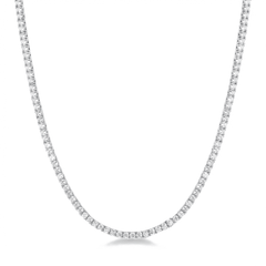 Collier Tennis Blanc 2,5 mm