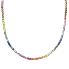 Collier Tennis Arc-en-ciel 2,5 mm