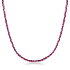 Collier Tennis Rouge 2,5 mm