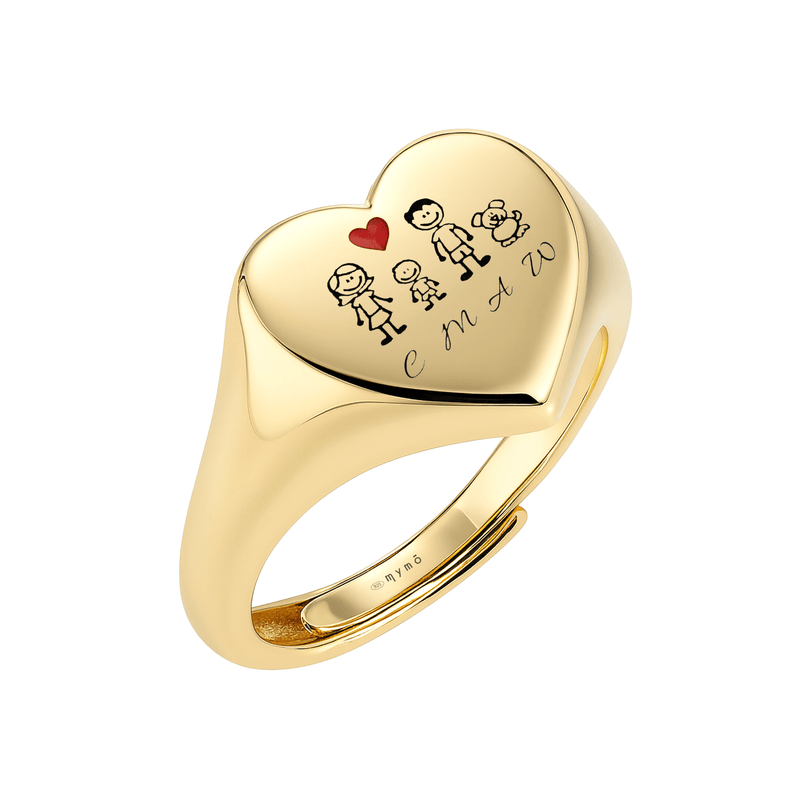 Anello Chevalier cuore Famiglia - My Mo Gioielli