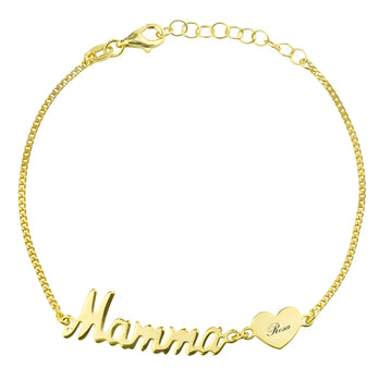 Bracciale Mamma con Cuore Personalizzato - My Mo Gioielli