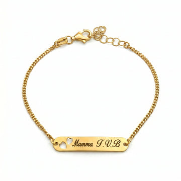 Bracciale Targhetta Mamma T.V.B - My Mo Gioielli