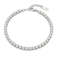 Bracciale Tennis con Zirconi Bianchi 3 mm
