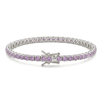 Bracciale Tennis zirconi Lilla 3 mm - My Mo Gioielli