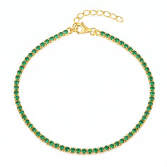 Chevillère Tennis Verte 2 mm