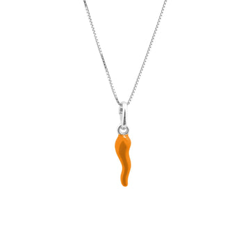 Collana Corno Arancione Portafortuna - My Mo Gioielli