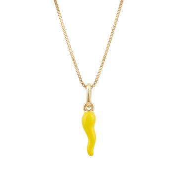 Collana Corno Giallo Portafortuna - My Mo Gioielli