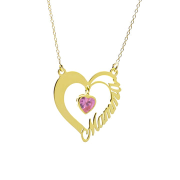 Collana Mamma Cuore Rosa - My Mo Gioielli