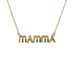 Collier Maman Zirconium Rainbow
