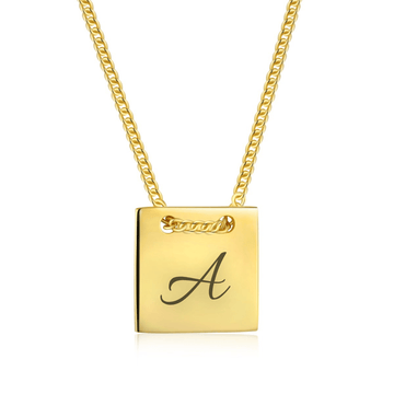 Collana Targhetta Con Lettera - My Mo Gioielli
