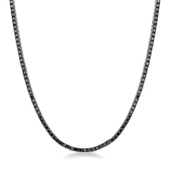 Collier Tennis Noir 2,5 mm